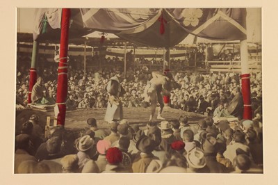Lot 24 - Japan. Sumo Wrestling, Albumen Print