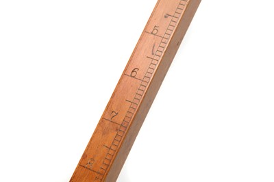 Lot 68 - A Boxwood Measuring Rod and a Brooks Flexible Curve