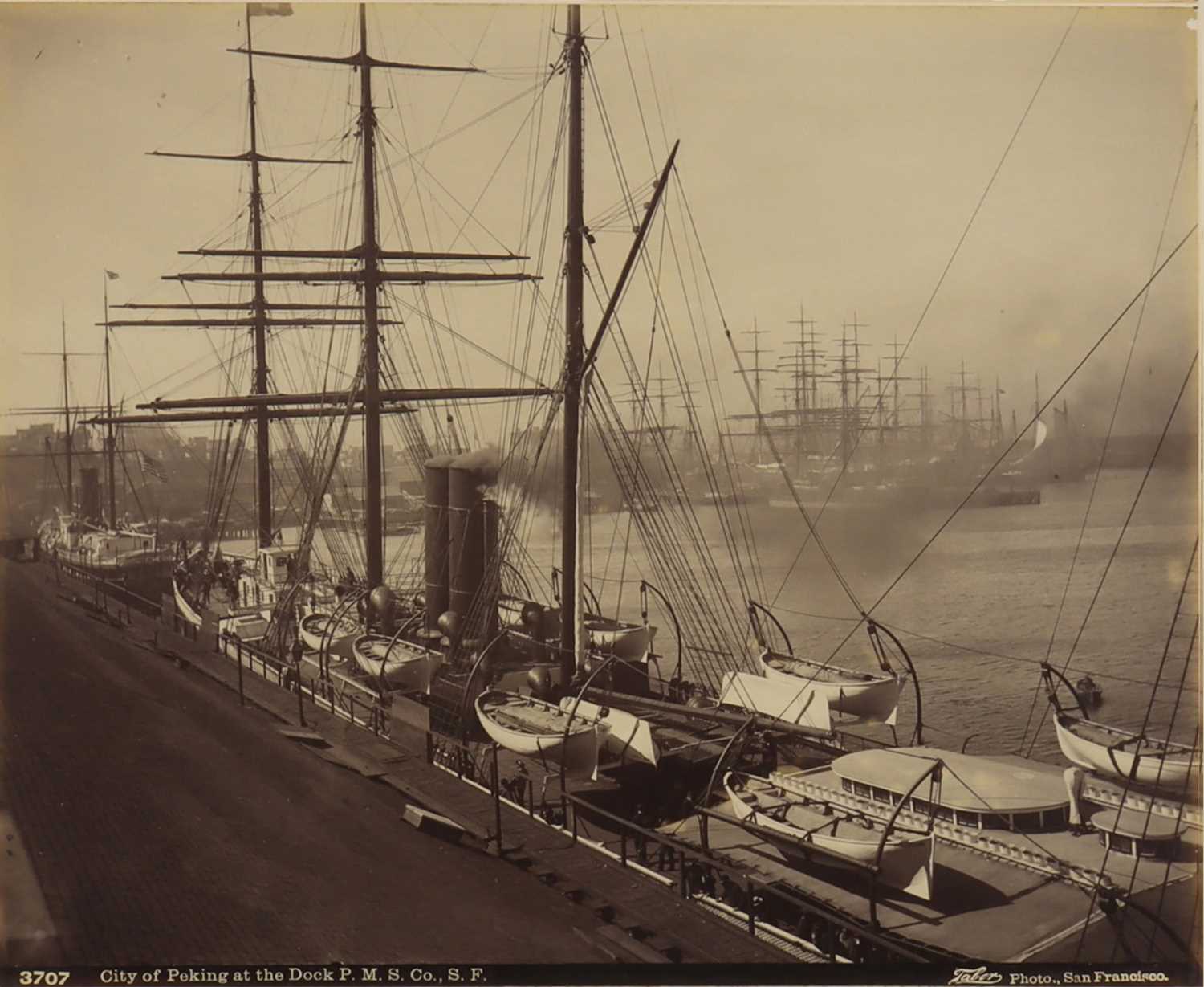 Lot 66 - Taber Photo. City of Peking in Dock