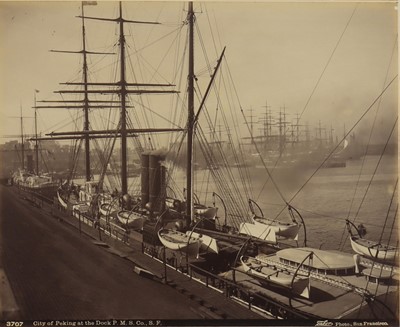 Lot 45 - Taber Photo. City of Peking in Dock