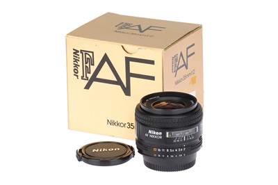 Lot 43 - A Nikon AF Nikkor f/2 35mm Camera Lens