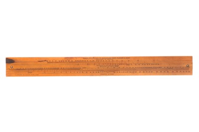 Lot 76 - A Slide Rule by James Tree