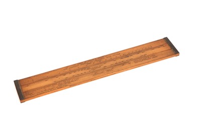 Lot 78 - A Rare Nautical Slide Rule by Halden & Co