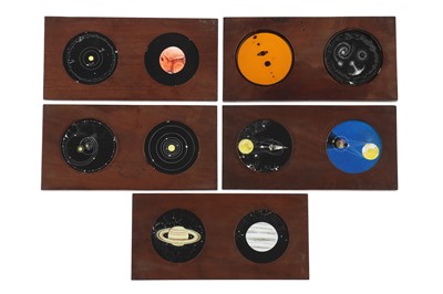 Lot 79 - 5 Astronomical Double Magic Lantern Slides