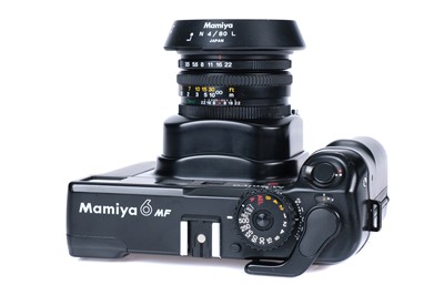 Lot 218 - A Mamiya 6 MF Medium Format Rangefinder Camera Outfit