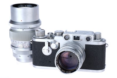 Lot 22 - A Leica IIIf 'Midland Ontario' Rangefinder Camera Set