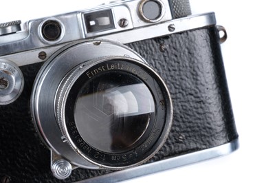 Lot 16 - A Leica IIIa 'Stapo Wesermunde' Rangefinder Camera Set