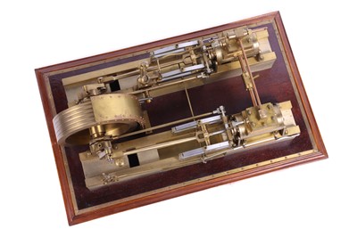 Lot 196 - A Twin Cylinder Horizontal Mill Engine
