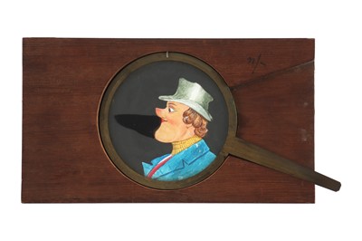 Lot 183 - Magic Lantern Slide of Man with Growing Chin