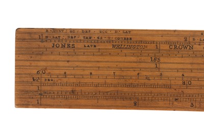 Lot 164 - An Unusual 24" (60cm) Boxwood Gunter Rule