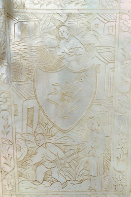 Lot 13 - A Silver-Mounted Mother-of-Pearl Lancet Case
