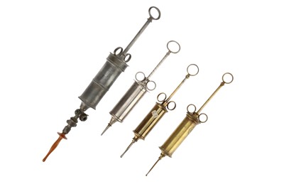 Lot 55 - Four 19th Century Syringes
