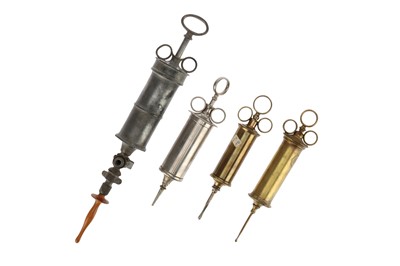 Lot 55 - Four 19th Century Syringes