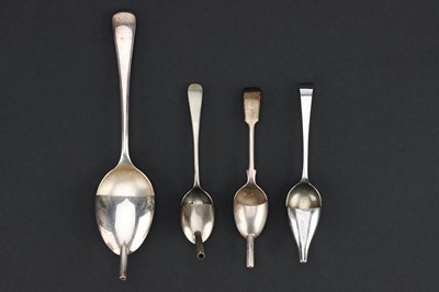 Lot 49 - Four Ear Dropper Spoons