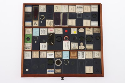 Lot 153 - Large Cabinet of fine Victorian Microscope Slides