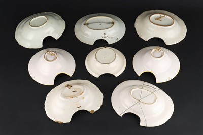 Lot 65 - A Collection Of Eight Barber’s Shaving Bowls