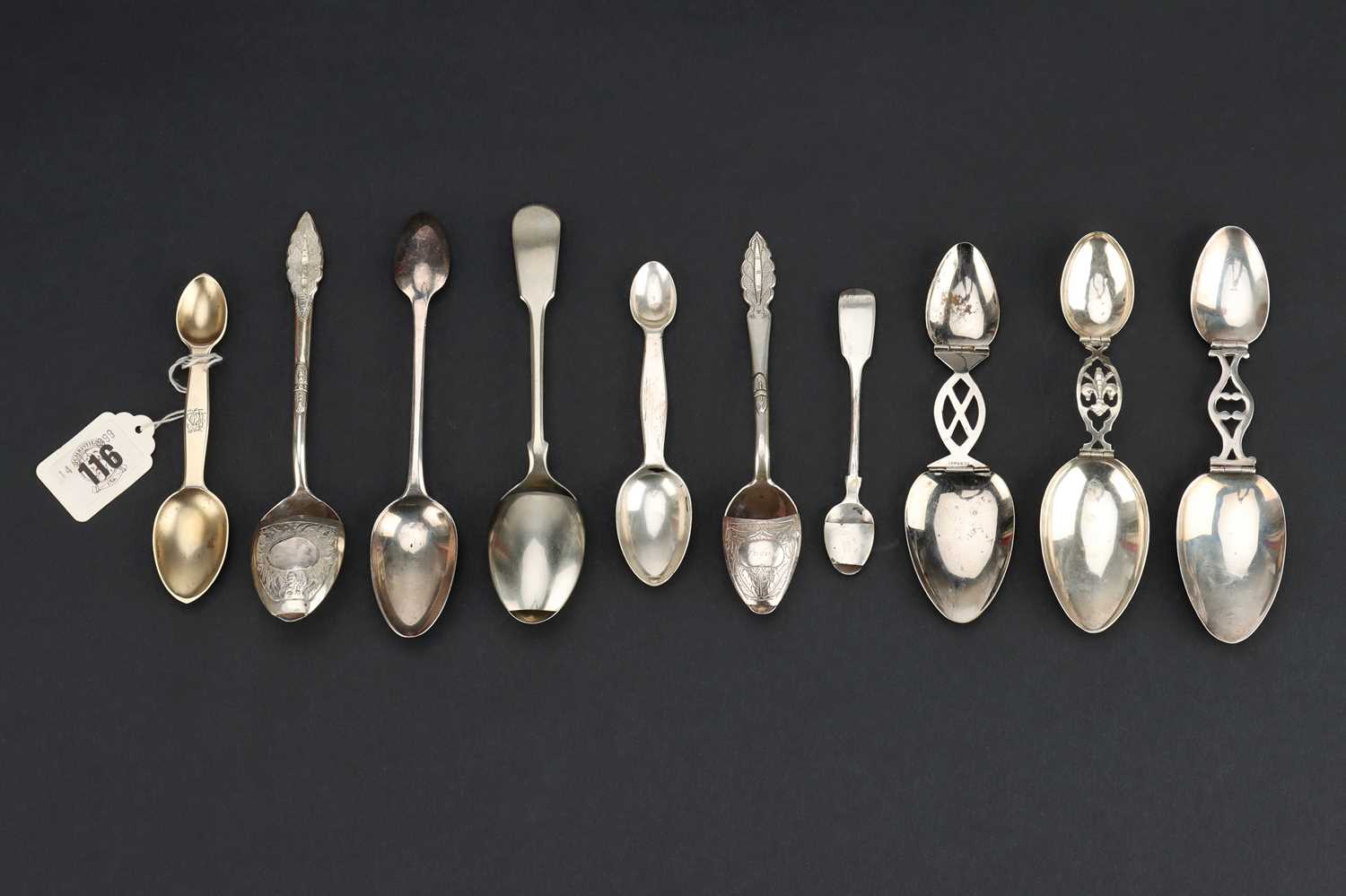Lot 69 - An Assortment Of Silver and Plated Medicine Spoons