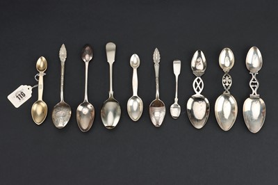 Lot 69 - An Assortment Of Silver and Plated Medicine Spoons