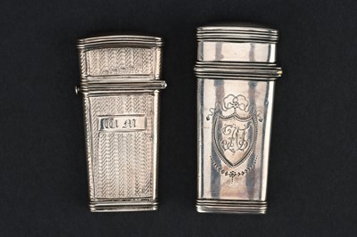 Lot 80 - Two Silver Lancet Cases