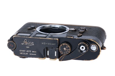 Lot 40 - A Leica M3 'First Batch' Black Paint Rangefinder Body