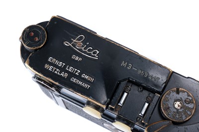 Lot 40 - A Leica M3 'First Batch' Black Paint Rangefinder Body