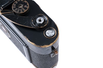 Lot 40 - A Leica M3 'First Batch' Black Paint Rangefinder Body