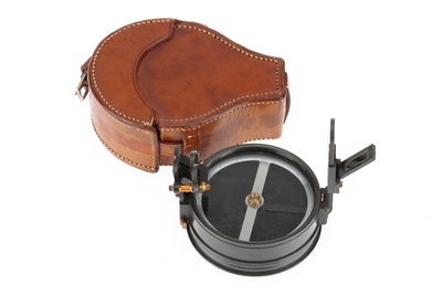 Lot 1124 - Large Scale Prismatic Compass & Case by Stanley
