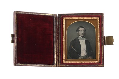 Lot 1014 - A Very Fine Ninth Plate Daguerreotype Portrait of a Seated Gentleman