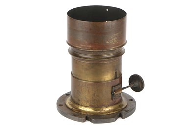 Lot 231 - A Derogy Patent 10" Combination Petzval Brass Lens