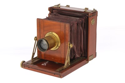 Lot 239 - A J. T. Chapman 'The 'British'' Mahogany Quarter Plate Camera