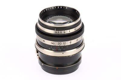 Lot 765 - A  Carl Zeiss Jena Sonnar f/2 8.5cm Camera Lens