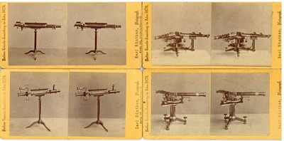 Lot 265 - CARL GUNTHER (1827-1912) Nine Stereoviews of Scientific Instruments
