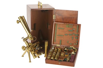 Lot 307 - A Powell & Lealand No.3 Binocular Microscope