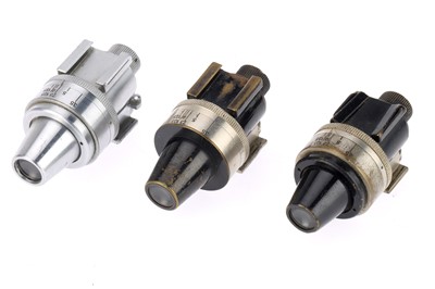 Lot 27 - A Trio of Leitz Wetzlar Shoe Mounted Universal Finders