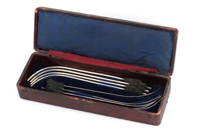 Lot 151 - A Victorian Silver Brodie Catheter and Probe Set