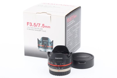 Lot 255 - A Samyang f/3.5 7.5mm Fish-Eye Lens