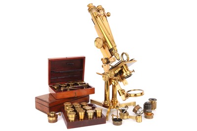 Lot 1 - Francis H. Wenham’s Original Prototype Binocular Microscope