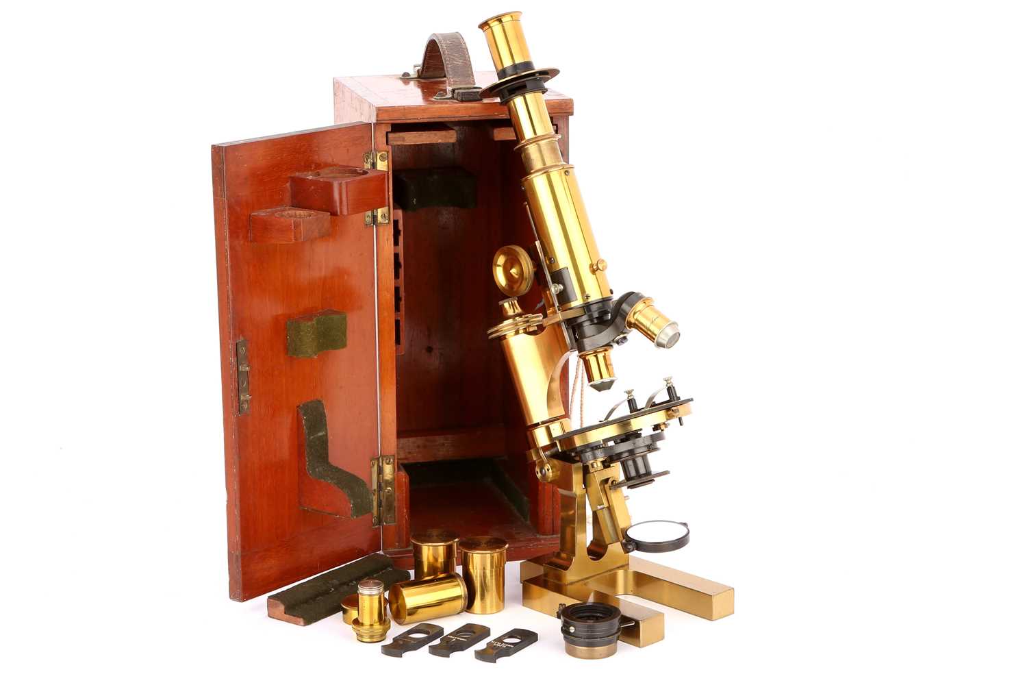 Lot 11 - A Fine Petrological Microscope By Ross