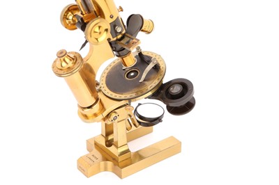 Lot 11 - A Fine Petrological Microscope By Ross