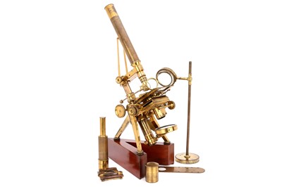Lot 12 - A Powell & Lealand No.3 Microscope Outfit