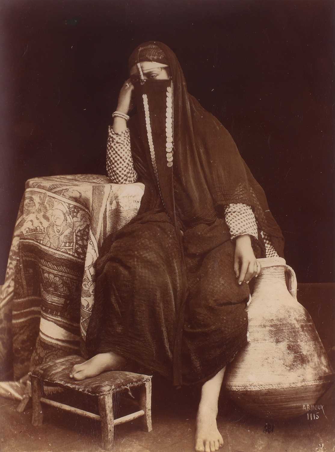 Lot 63 - Arnoux, Hippolyte, Portrait of a Middle Eastern Woman