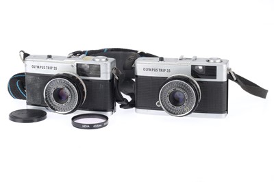Lot 159 - A Pair of Olympus Trip 35 Compact Cameras