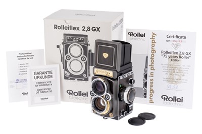 Lot 227 - A Rollei Rolleiflex 2.8GX '75 Year' TLR Medium Format Camera