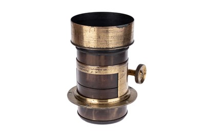 Lot 463 - A M. P. Tench Petzval Brass Lens