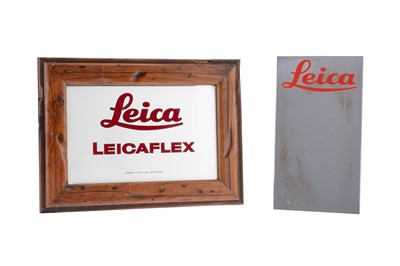 Lot 103 - Two Leica Leicaflex Advertising Signs