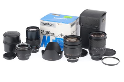 Lot 301 - A Group of Lenses for Minolta MD Mount