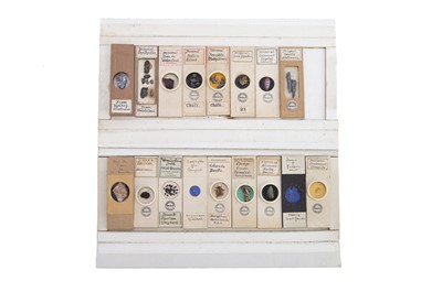 Lot 27 - A Very Fine Collection of Dry Mounted Marine, Fossil, Crystal & Geological Microscope Specimen Slides