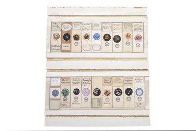 Lot 27 - A Very Fine Collection of Dry Mounted Marine, Fossil, Crystal & Geological Microscope Specimen Slides