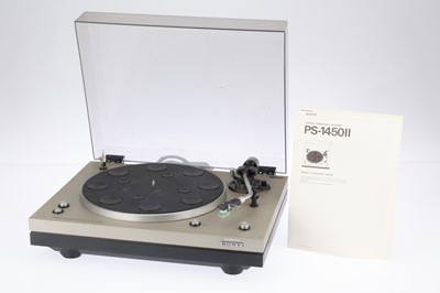 Lot 546 - A Sony PS-1450 II Record Turntable
