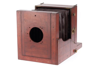 Lot 444 - A Mahogany and Brass Tailboard Camera